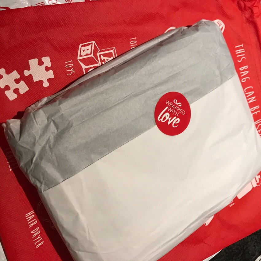 Birdsnest Unboxing - Wrapped Product with Branded Sticker