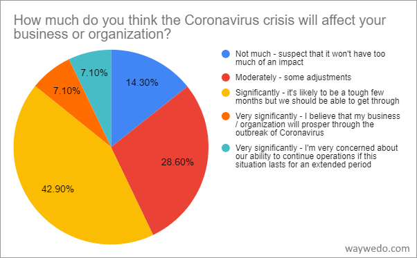 How much will the Coronavirus crisis affect your business?