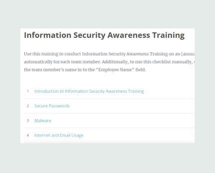 Information Security Training