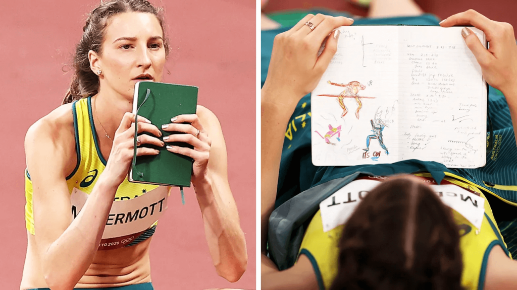 Nicola McDermott and her journal