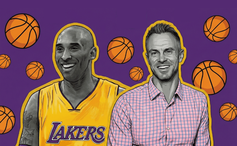 Kobe Bryant and Alan Stein Jr.